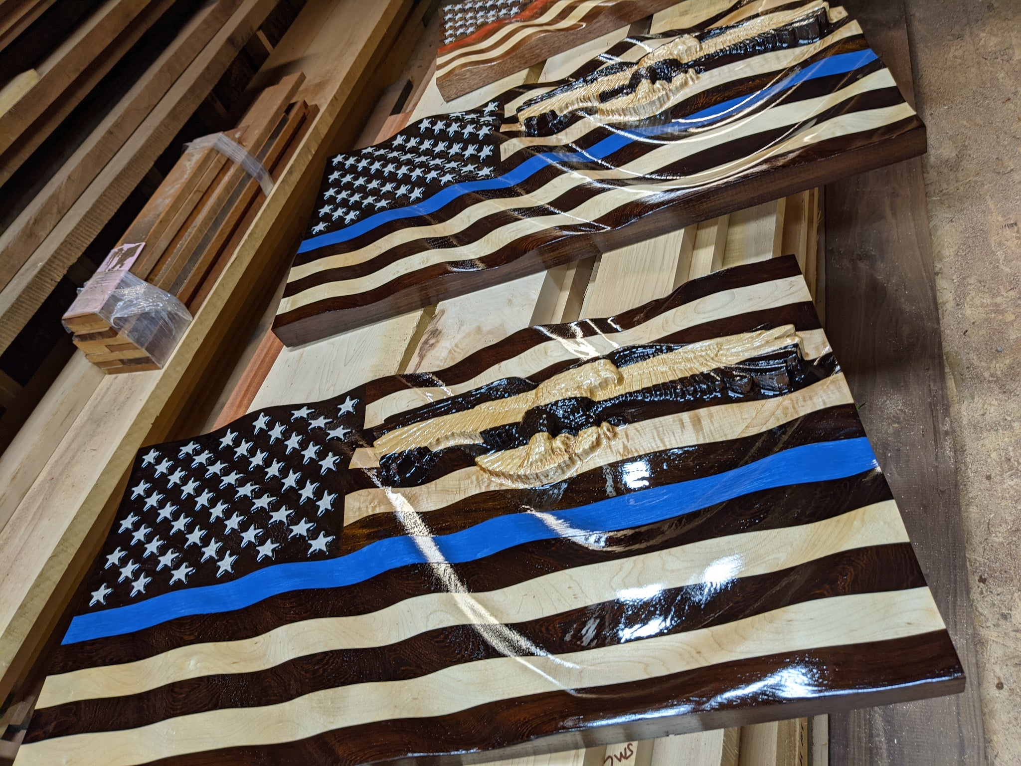 Wenge & Maple with Wenge Union-Thin Blue Line