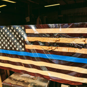 Wenge & Maple with Wenge Union-Thin Blue Line